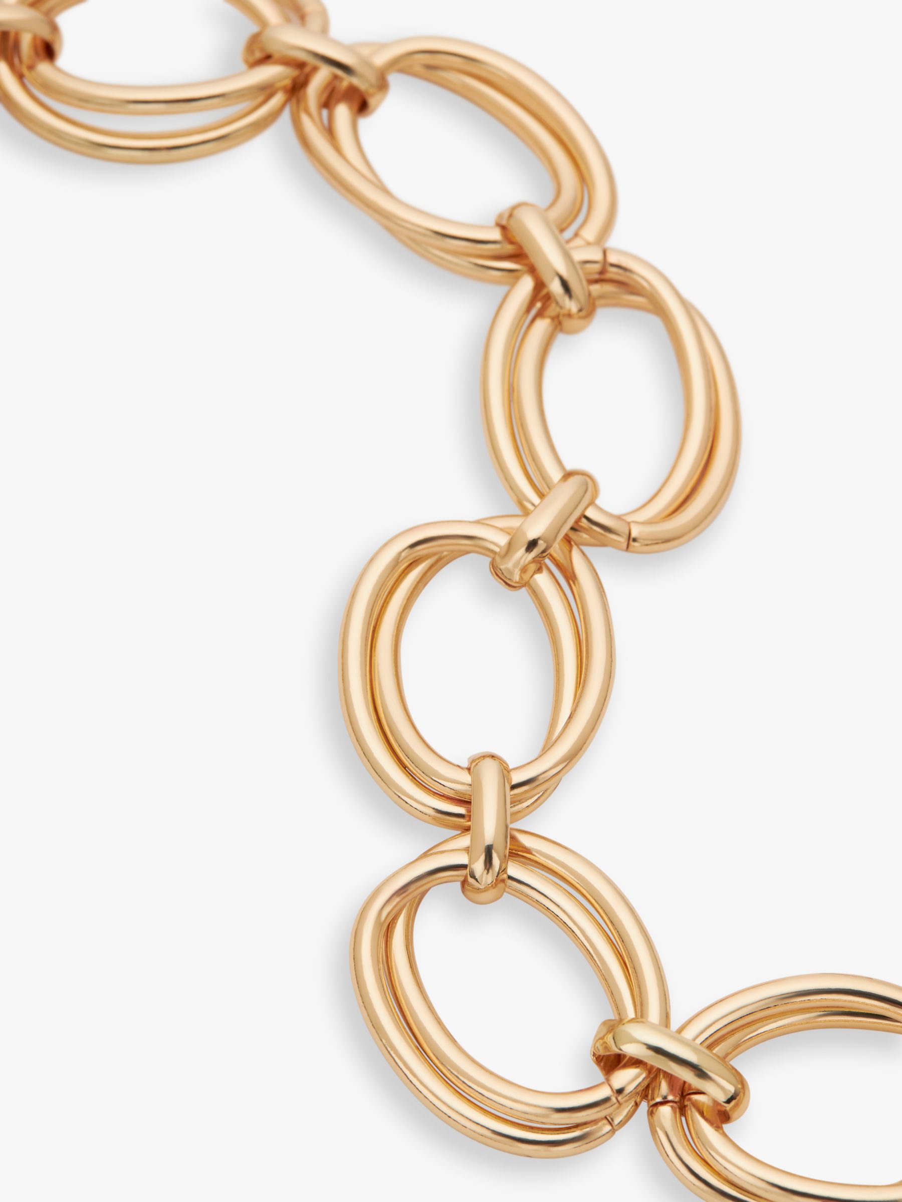 Buy John Lewis Statement Double Oval Link Necklace Online at johnlewis.com