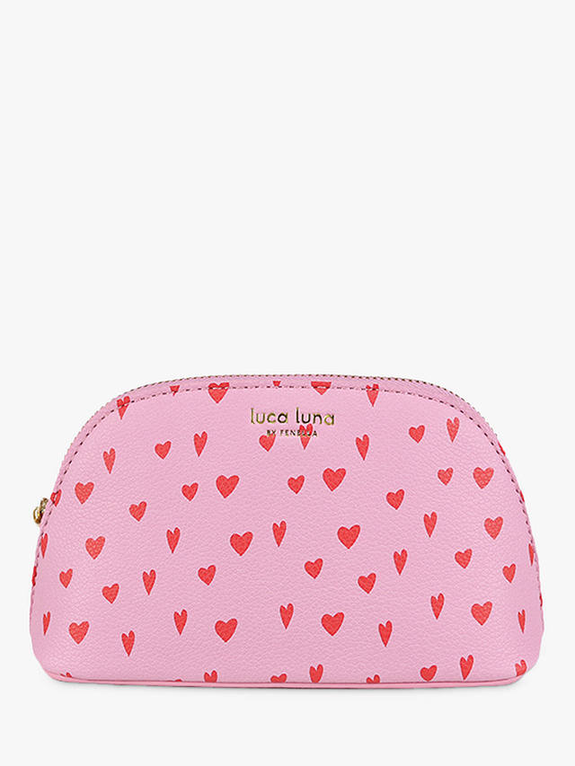 Fenella Smith Oyster Hearts Cosmetic Case, Pink 1