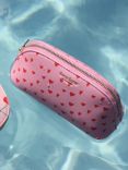 Fenella Smith Oyster Hearts Cosmetic Case, Pink