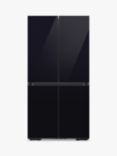 Samsung Bespoke RF65A967622 Freestanding 60/40 Plumbed French Fridge Freezer, Clean Black