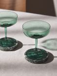 John Lewis Coupe Cocktail Glass, Set of 2, 165ml, Green