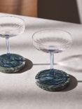 John Lewis Coupe Cocktail Glass, Set of 2, 165ml, Blue/Clear