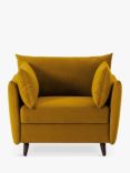 Swyft Model 08 Small 1 Seater Single Sofa Bed, Velvet Mustard