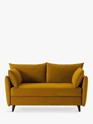 Model 08 Range, Swyft Model 08 Medium 2 Seater Double Sofa Bed, Velvet Mustard
