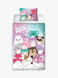 Squishmallows Reversible Duvet Cover and Pillowcase Set, Single