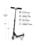 Micro Scooters Sprite Foldable LED Scooter, Black