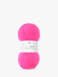 Rico Design Socks 4 Ply Knitting Yarn, Neon Pink