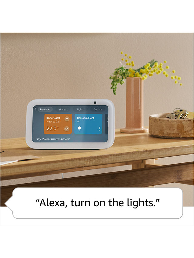 Amazon Echo Show 5 (3rd Gen) Smart Speaker with 5.5" Screen & Alexa Voice Recognition & Control, White