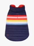 Joules Snug Rainbow Stripe Dog Coat, Multi