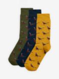 Barbour Pheasant Socks Gift Set, Pack of 3, Multi