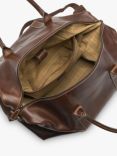 Loake Balmoral Vegetable Tanned Leather Weekend Bag, Brown