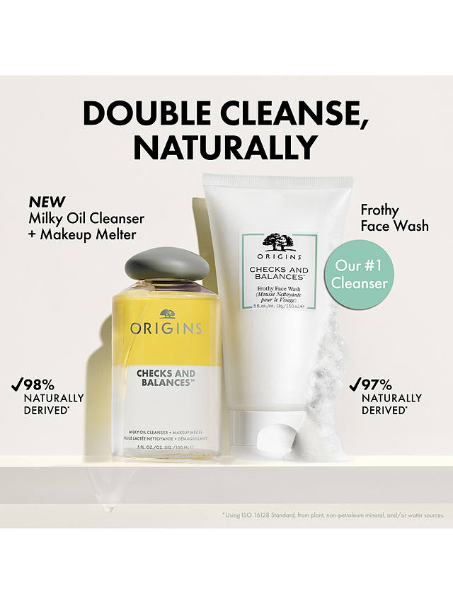 Origins Checks And Balances Milk to Oil Cleanser + Makeup Melter, 150ml 7