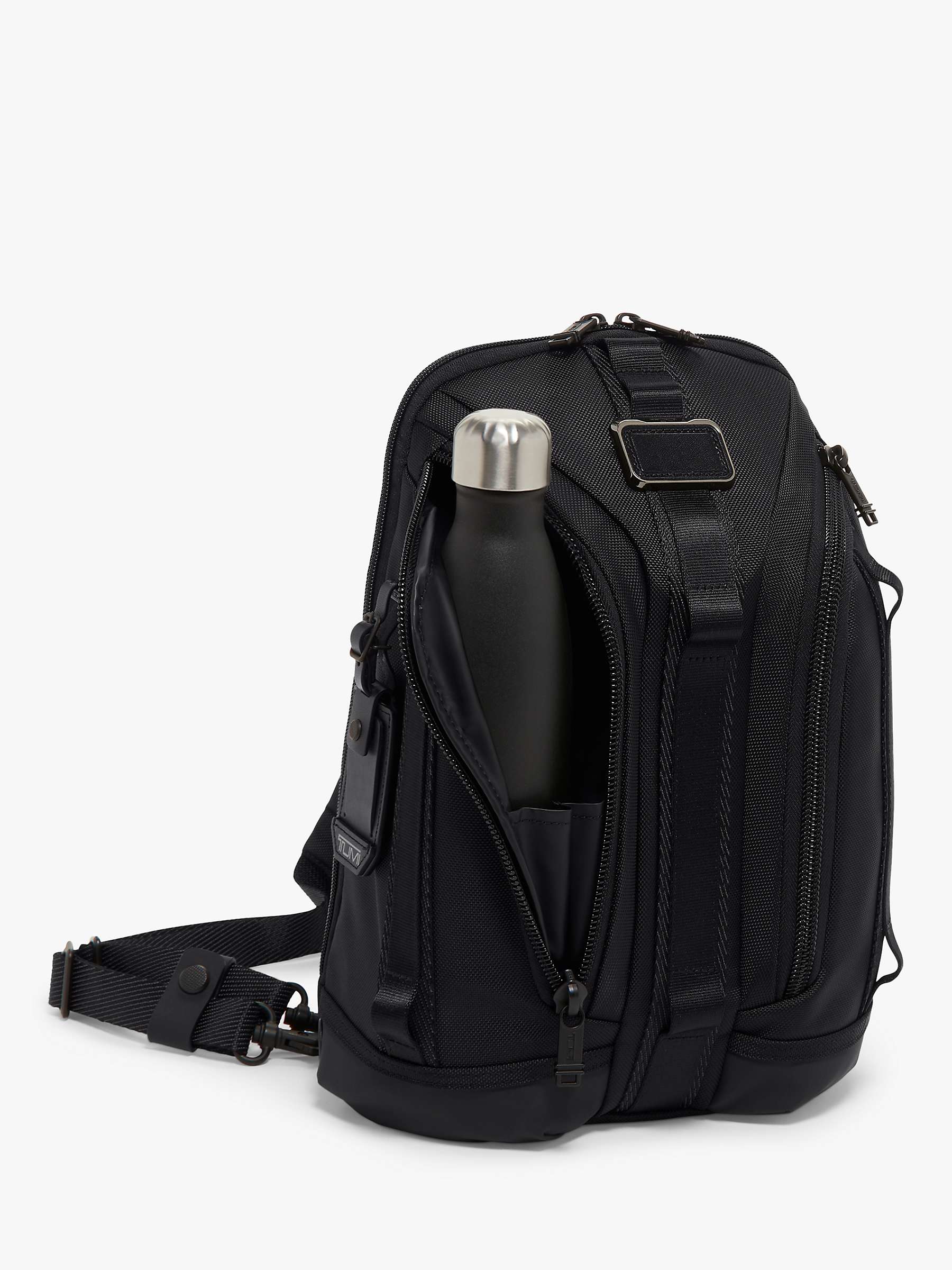 Buy TUMI Alpha Bravo Knight Sling Backpack, Black Online at johnlewis.com