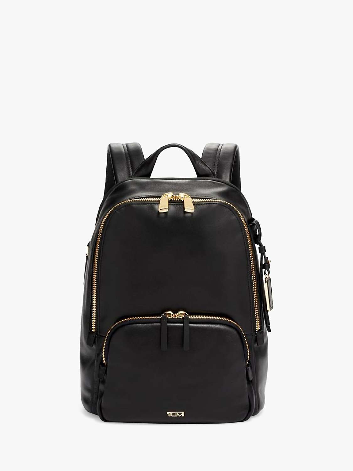 Buy TUMI Voyageur Hannah Leather Backpack, Black Online at johnlewis.com