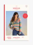 Sirdar Jewelspun High Tide Women's Sweater Knitting Pattern, 10701