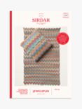 Sirdar Jewelspun Ripples Blanket & Cushion Knitting Pattern, 10707
