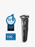 Philips S5887/50 Series 5000 Wet & Dry Men's Electric Shaver with Pop-up Trimmer, Travel Case, Quick-Clean Pod and Full LED Display, Carbon Grey