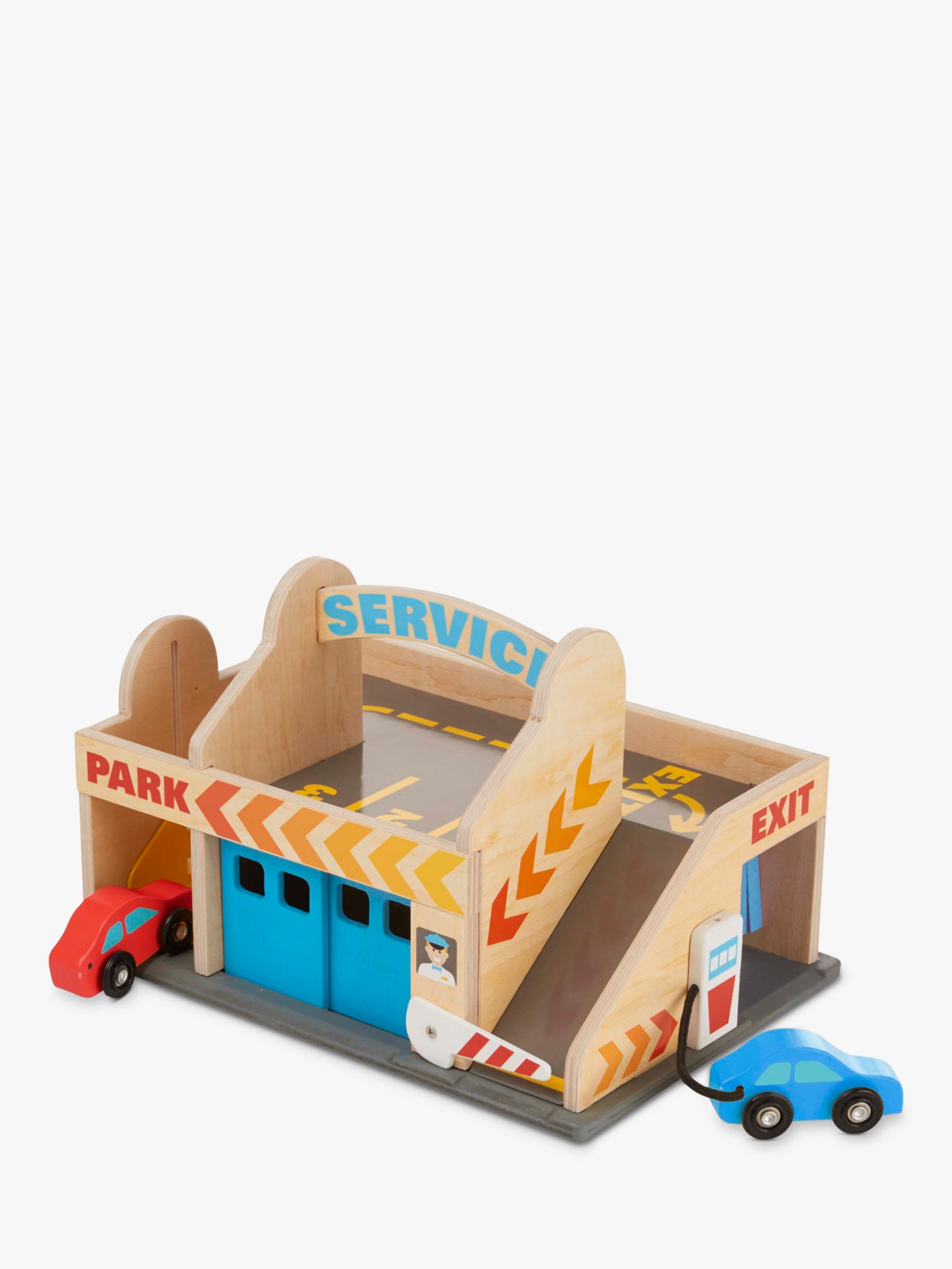 Melissa and doug wooden parking sales garage