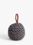 John Lewis Chunky Knit Doorstop, Grey