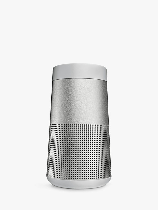 Bose SoundLink Revolve II Water-resistant Portable Bluetooth Speaker with Built-in Speakerphone, 2023, Luxe Silver