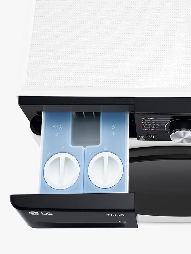 Buy LG F4Y709WBTA1 Freestanding Washing Machine, 9kg Load, 1400rpm Spin, White Online at johnlewis.com