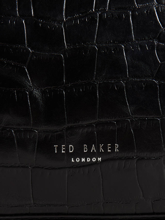 Ted Baker Roye Croc Wash Bag, Black 4