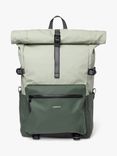 Sandqvist Ruben 2.0 Recycled Roll Top Backpack, Multi Green
