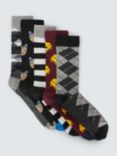 Happy Socks Cat Dog & Patterned Socks, Pack of 5, Multi