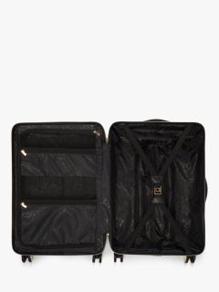 Dune Olive 4-Wheel 67cm Medium Suitcase, Black Gloss