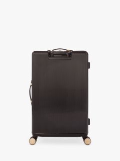 Dune Olive 4-Wheel 77cm Large Suitcase, Black Gloss