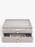 Stackers Supersize Display 2 Drawer Jewellery Box, Taupe