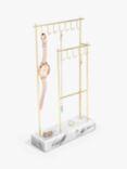 Stackers Marble Effect 12 Hook Jewellery Hanger, Rose Gold