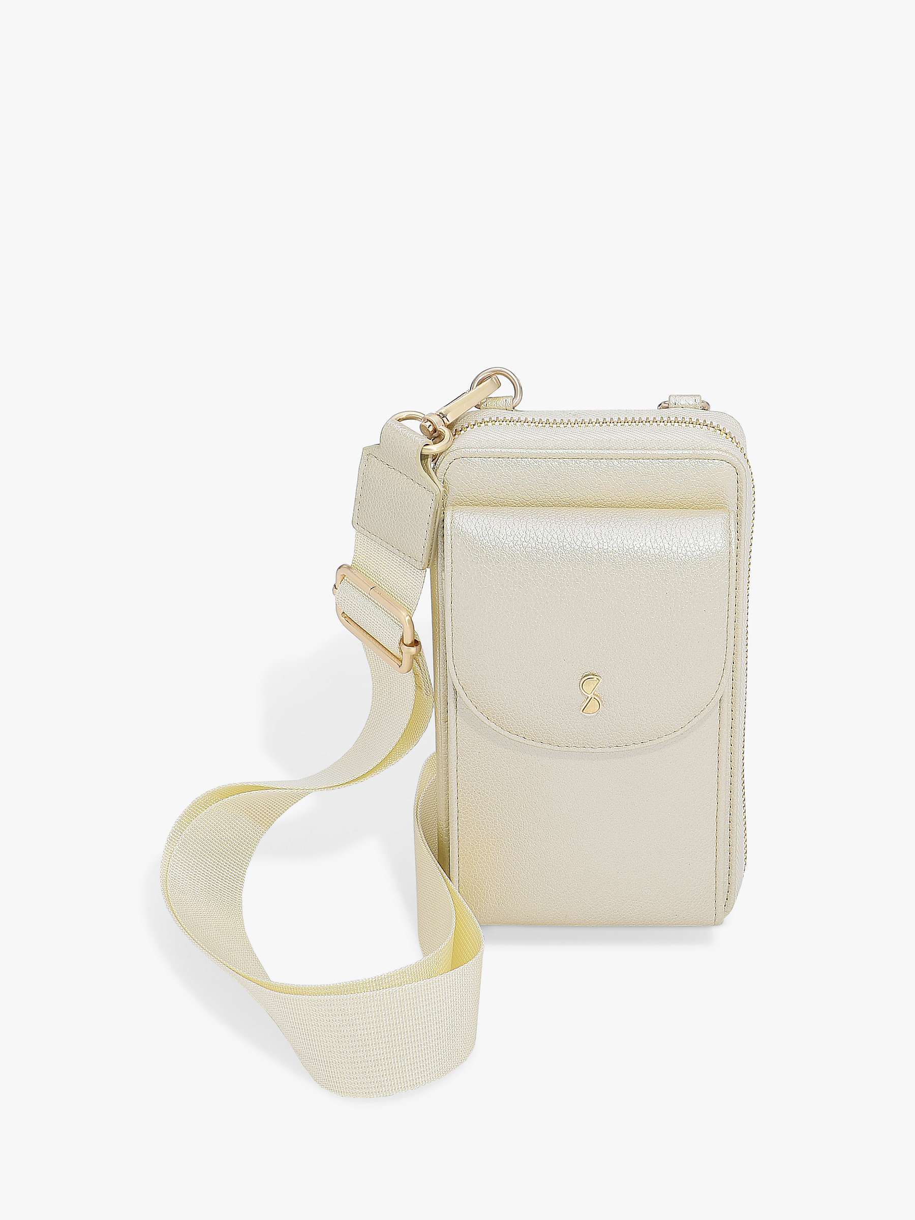Buy Stackers Faux Leather Mini Cross Body Bag, Iridescent Online at johnlewis.com