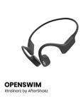 Shokz OpenSwim Waterproof MP3 Open-Ear Headphones, 4GB, Black