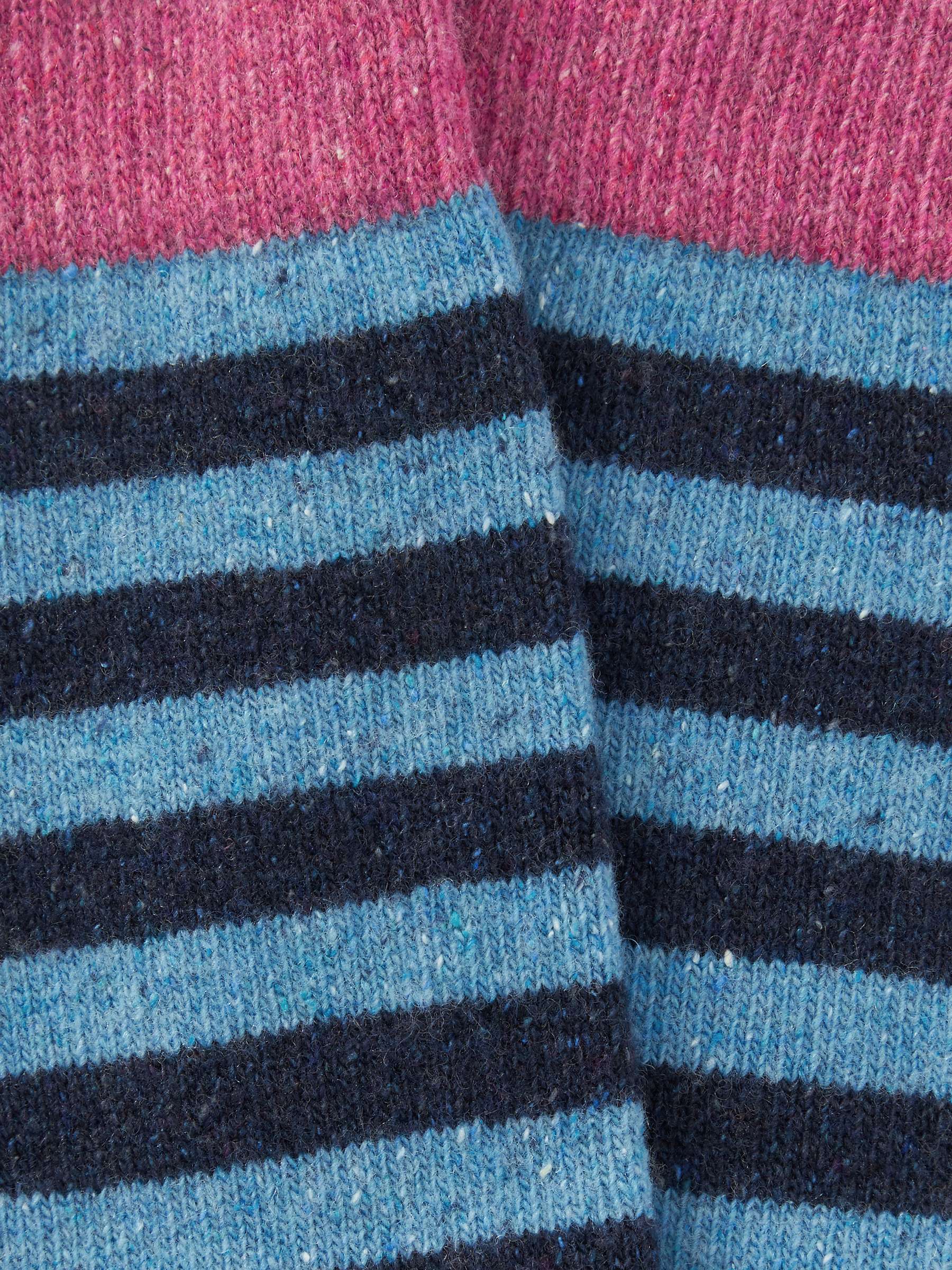 Buy John Lewis Striped Wool Silk Blend Knee High Socks Online at johnlewis.com