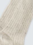 John Lewis Ribbed Wool Silk Blend Socks