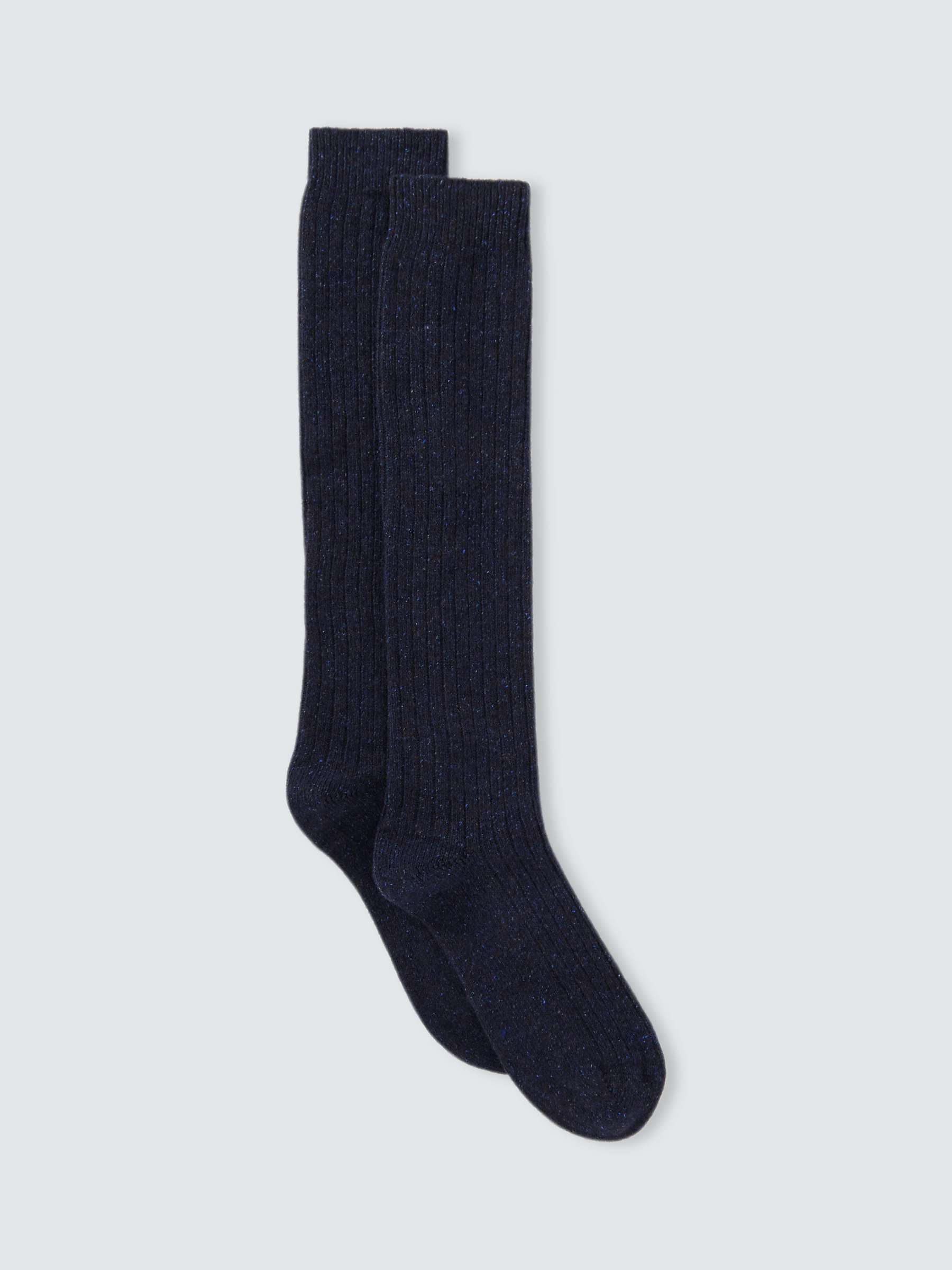 Buy John Lewis Ribbed Wool Silk Blend Knee High Socks Online at johnlewis.com