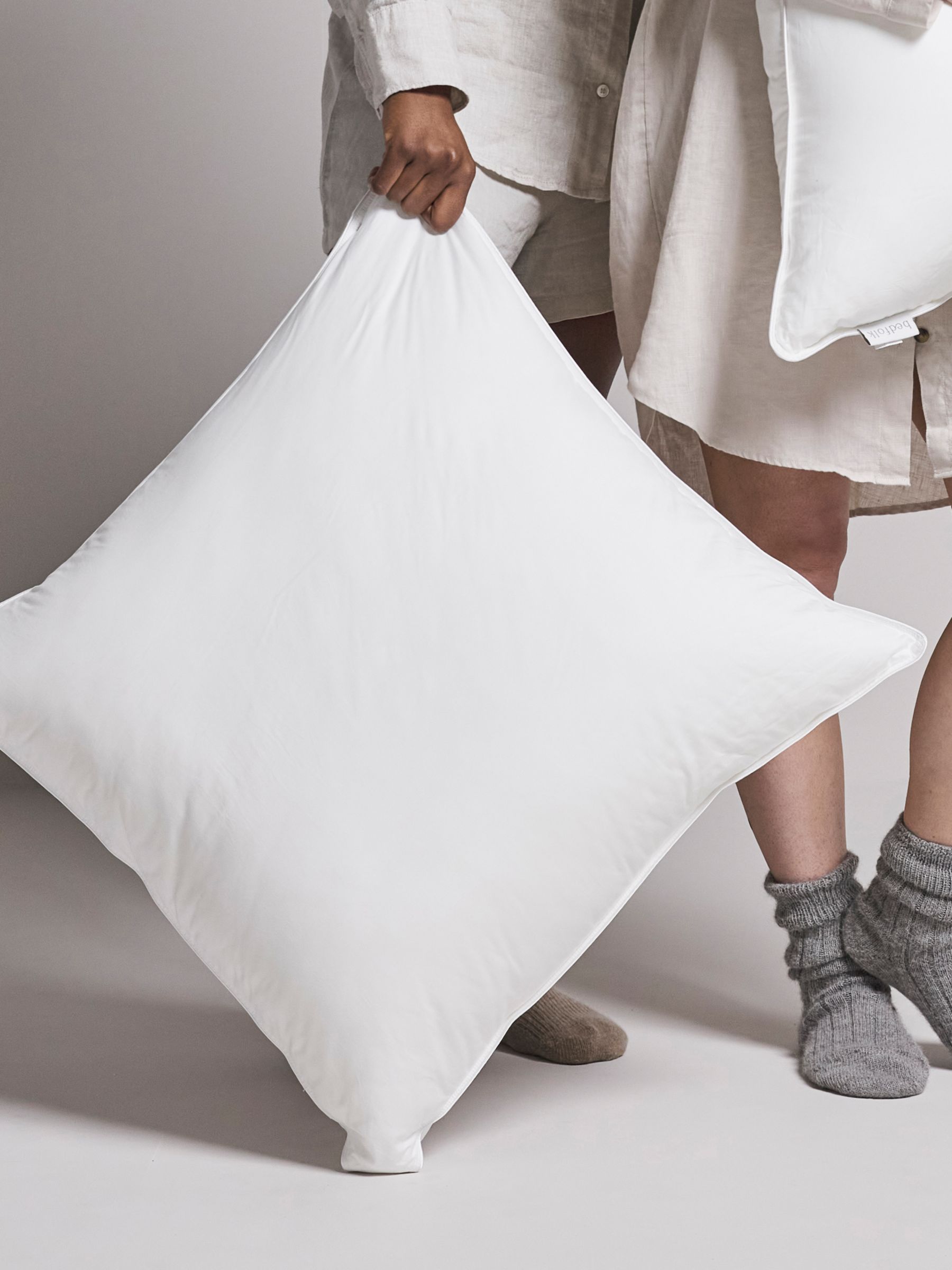 Bedfolk Down Alternative Square Pillow, Soft/Medium