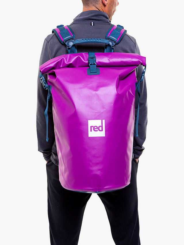 Red 30L Waterproof Roll-Top Dry Bag Backpack, Venture Purple
