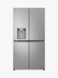 LG GML960PYFE Freestanding 60/40 Plumbed American Fridge Freezer, Prime Silver