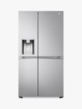 LG GSLV91MBAC Freestanding 60/40 Non-Plumbed American Fridger Freezer, Silver