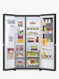 LG GSGV81EPLD Freestanding 60/40 Non-Plumbed American Fridge Freezer, Black