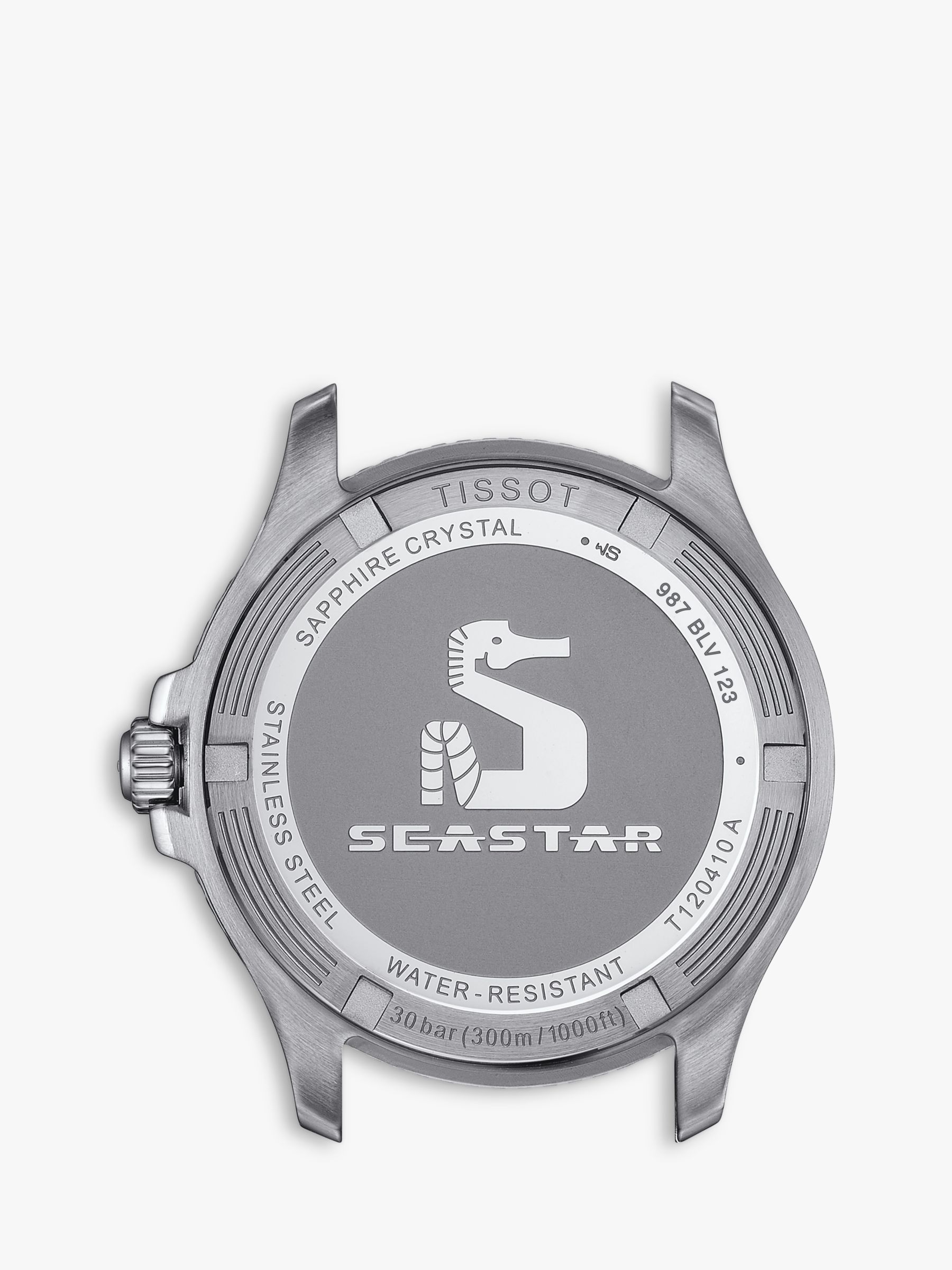Tissot T1204102705100 Men's Seastar 1000 Rubber Strap Watch, Black