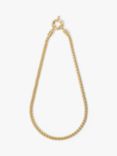 Eclectica Pre-Loved 22ct Gold Plated Chunky Spiga Chain Necklace, Gold