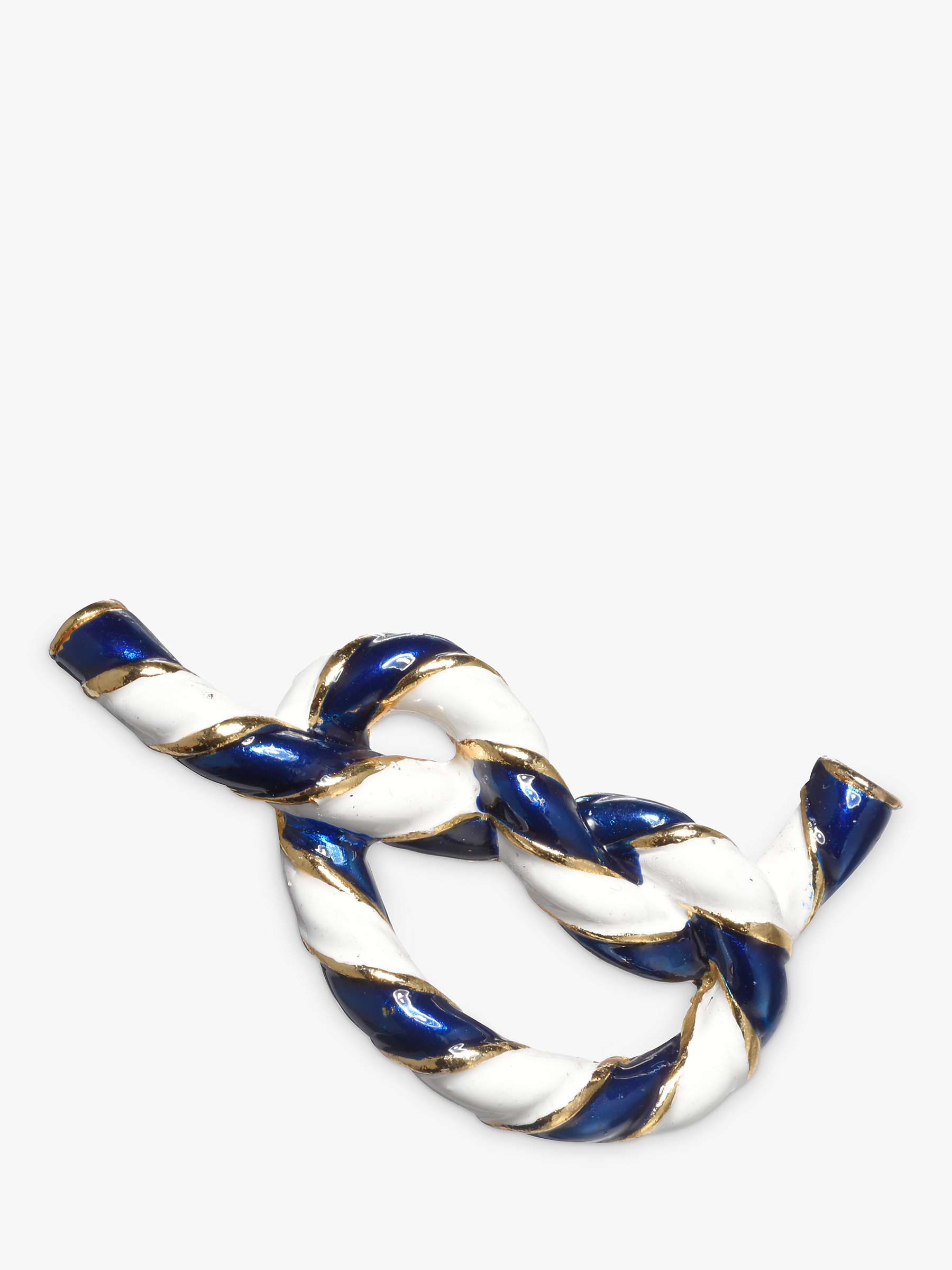 Buy Eclectica Vintage Gold Plated Nautical Enamel Brooch, Dated Circa 1970s, Blue Online at johnlewis.com