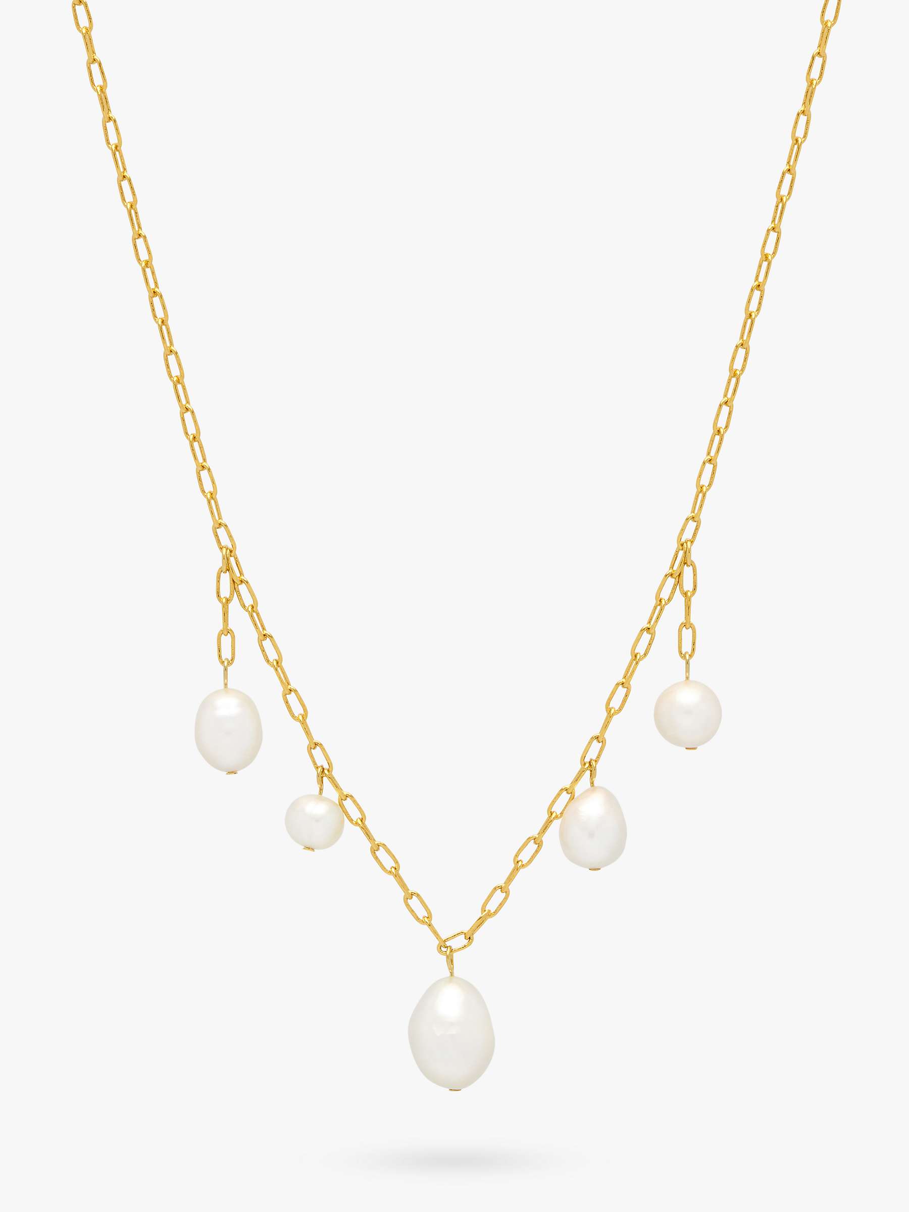 Buy Estella Bartlett Pearl Drop Necklace, Gold Online at johnlewis.com