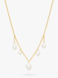 Estella Bartlett Pearl Drop Necklace, Gold