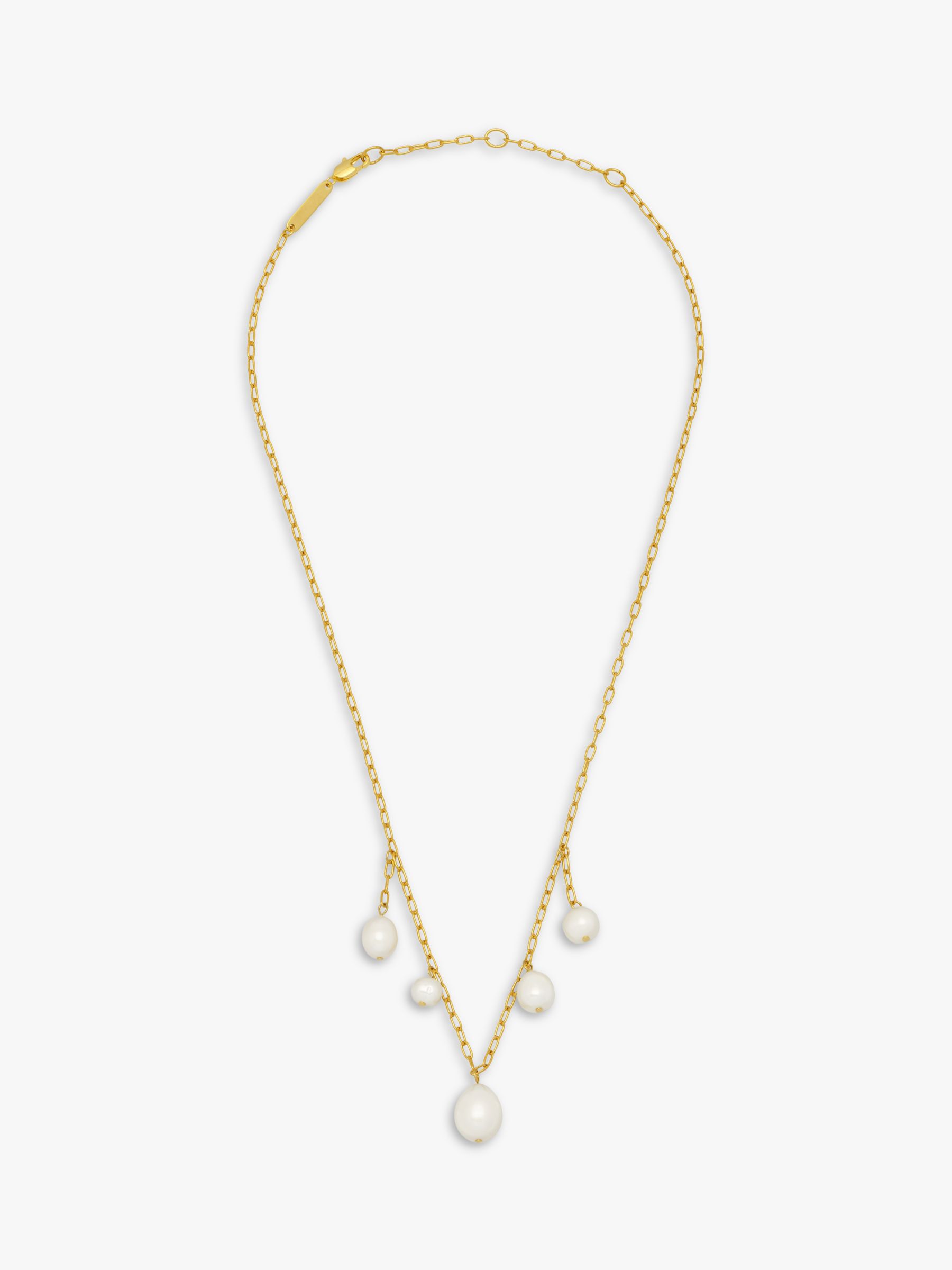 Estella Bartlett Pearl Drop Necklace, Gold at John Lewis & Partners