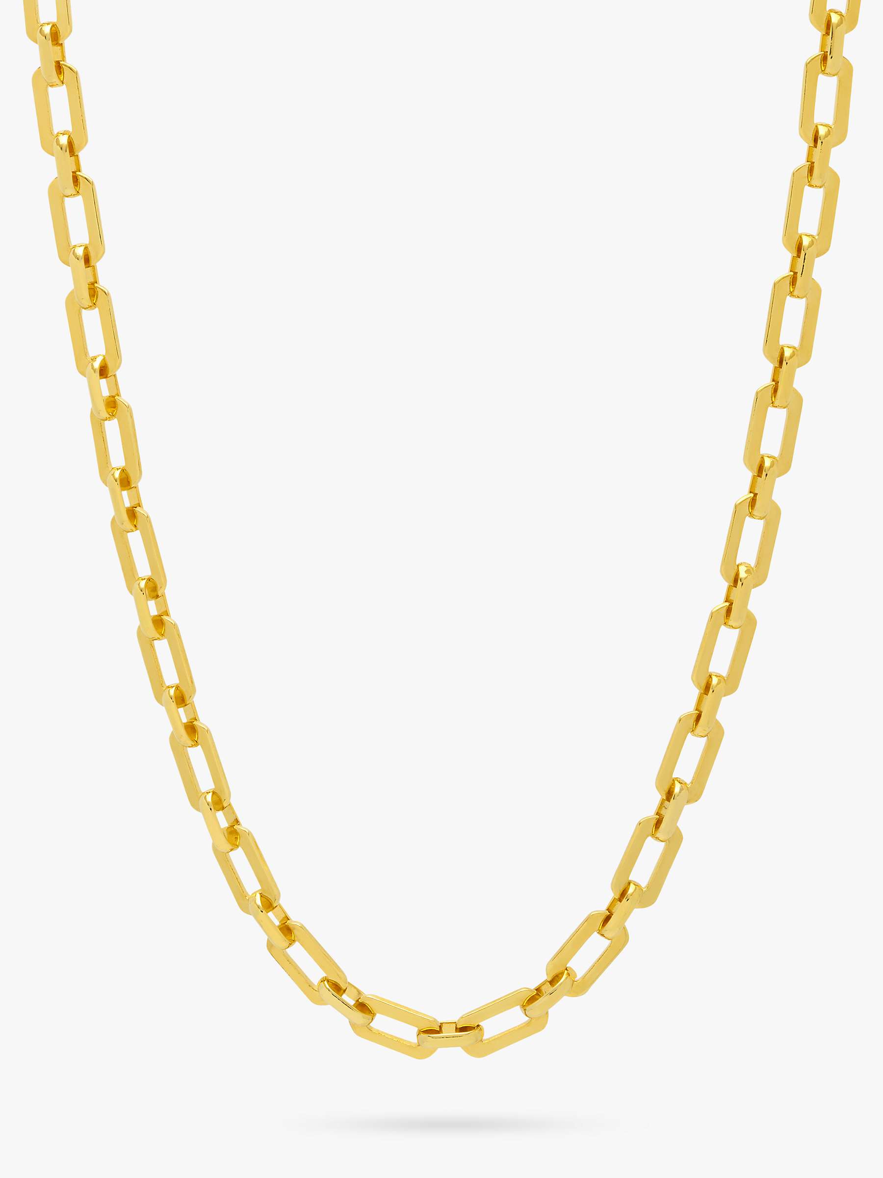 Estella Bartlett Square Link T-Bar Necklace, Gold at John Lewis & Partners