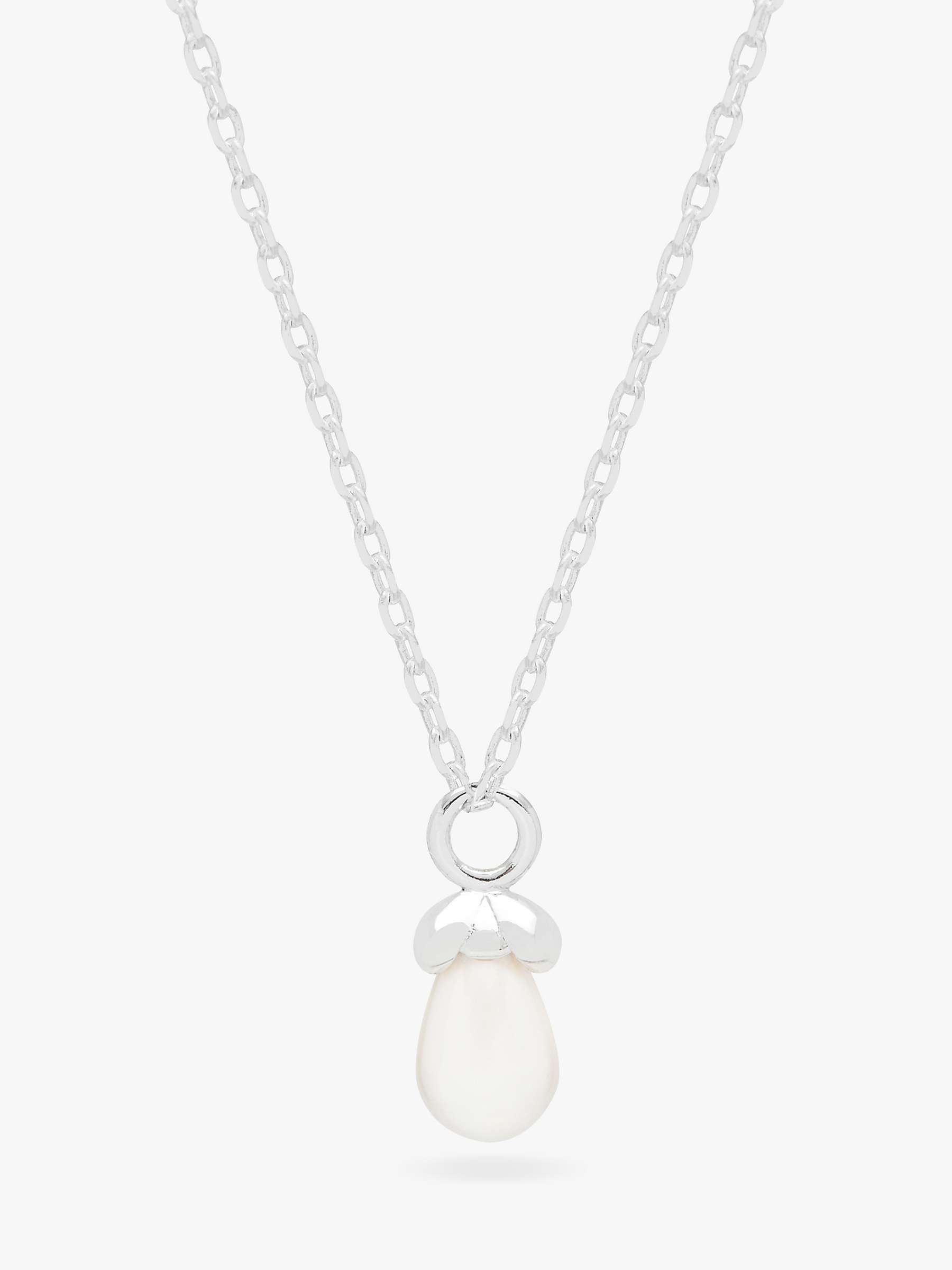 Estella Bartlett Wonderful Mum Pearl Pendant Necklace, Silver at John ...